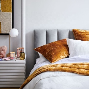 Moderna Trapuntato <span class=keywords><strong>In</strong></span> <span class=keywords><strong>Tessuto</strong></span> <span class=keywords><strong>Testiera</strong></span> All'ingrosso Imbottito di Velluto Testata Queen Size per hotel - Product Image 5