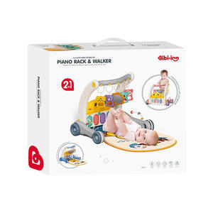 Andador 2 en 1 <span class=keywords><strong>para</strong></span> Bebé con Piano <span class=keywords><strong>de</strong></span> Pedales, <span class=keywords><strong>Gimnasio</strong></span> <span class=keywords><strong>para</strong></span> Bebés Recién Nacidos, Andador Desmontable con Teclas <span class=keywords><strong>de</strong></span> Piano Coloridas y Luces Suaves - Product Image 6