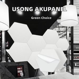 Panel Acústico de Doble Capa Ranurado de Material PET de Montaje Trasero, Fácil de Instalar, Diseño Gráfico Moderno, 90% NRC - Product Image 2