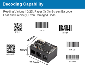 Edoo ME11 Mini Máy quét mã vạch 1D 2D hiệu suất cao mô-đun Đọc mã qr nhanh trong kho - Product Image 5