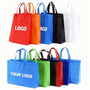 ถุงช้อปปิ้งผ้า Non Woven พิมพ์โลโก้ 12 สี แบบเคลือบลามิเนต เป็นมิตรกับสิ่งแวดล้อม ขายส่งแบบ Spot - Product Image 3