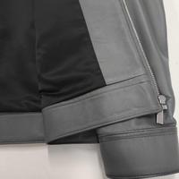Veste de moto en cuir d'agneau véritable gris pour homme, fabriquée directement en usine, douce, tendance, pour un usage quotidien, qualité supérieure, article très demandé