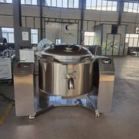 Mélangeur professionnel 400l cuiseur sous vide de bonbons durs pot en acier inoxydable autocuiseur électrique
