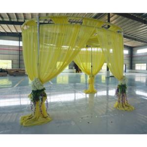 Support de toile de fond de luxe télescopique rond pour événements de mariage - Product Image 4