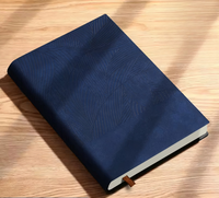 Journal de mouton en cuir souple d'affaires haut de gamme cahier A3 fil couture épaissi coffret cadeau Logo imprimé personnalisé