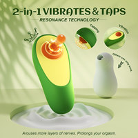 Vibrateur en forme d'avocat, masseur vibrant silencieux en silicone, stimulateur clitoridien féminin, jouets sexuels pour couples
