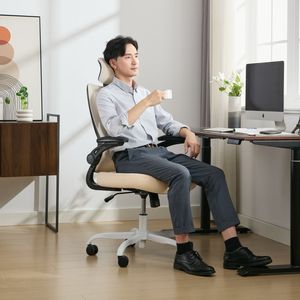 Eco Beauty moderna Executive sedia da ufficio girevole con altezza regolabile in tessuto resistente confortevole <span class=keywords><strong>per</strong></span> alleviare il dolore lombare - Product Image 2