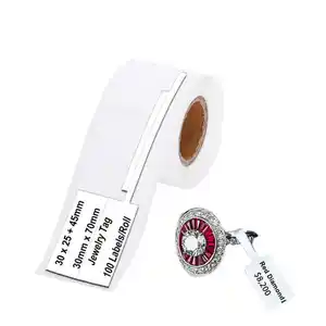 Custom Jewelry Preço Tag Impressão Etiqueta para Barcode QR code