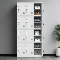 Armoire Métallique à 12 Portes pour Employés et Travailleurs, Casier en Acier, Armoire de Rangement Industrielle – Approvisionnement Direct Usine
