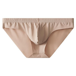 Culotte en soie tricotée 100% coton antibactérienne pour hommes, respirante, sans couture, une pièce, <span class=keywords><strong>sexy</strong></span>, avec logo, pour l'été - Product Image 4