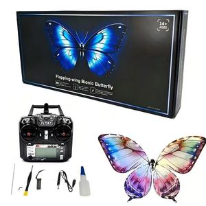 Drone a Forma di <span class=keywords><strong>Farfalla</strong></span> con Telecomando e Ali LED Luminose per Consegna Anelli Nuziali, Proposte Romantiche, Eventi e Spettacoli Aerei - Product Image 1