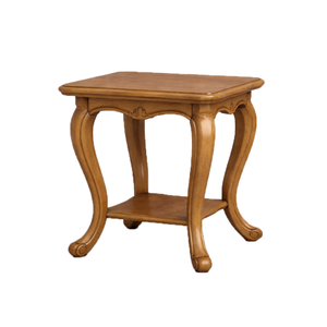 La table d'appoint classique Lancaster a une finition brun foncé, idéale pour rehausser l'élégance et la fonctionnalité d'un appartement moderne. - Product Image 1