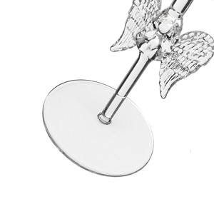 Samyo - Copas de <span class=keywords><strong>Vino</strong></span> Tinto de Vidrio de Borosilicato Creativas Personalizadas al por Mayor con Diseño de Alas de Ángel en 3D para Bodas y Fiestas - Product Image 3