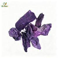 Choux violets lyophilisés en vrac, vente en gros, morceaux de choux rouges FD, sans sucre ajouté, naturels, croustillants, collations végétales lyophilisées