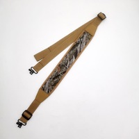 Sangle de fusil tactique en nylon réglable de 90 à 140 cm, à deux points, camouflage, avec rembourrage pour l'épaule, boucle de ceinture pour fusil