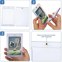 Étui de protection magnétique à une touche avec protection UV pour cartes à collectionner Pokémon et cartes sportives, capacité 35 cartes