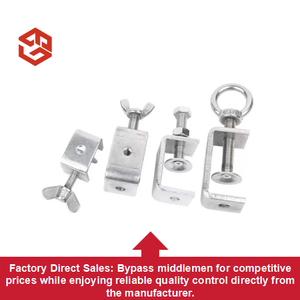 Penjepit pipa harimau galvanis berbentuk U penjepit berbentuk C pipa baja penjepit persegi gantungan yang dikencangkan dengan tangan penjepit pengencang - Product Image 3