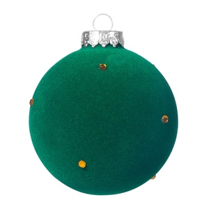 Bolas de Navidad de Terciopelo, Vidrio y Plástico Irrompibles, Adornos Navideños, Palline Di Nalale, Decorationzi - Product Image 3