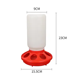 Poultry Farm Equipment 1KG Plastic Poultry Chicken Feeder