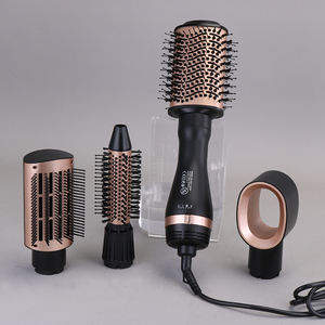 <span class=keywords><strong>Styler</strong></span> Magique ENZO 4 en 1 : <span class=keywords><strong>Brosse</strong></span> Sèche-Cheveux Soufflante, Lisseur et Fer à Friser pour Salon - Product Image 1