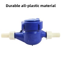 Meter Air Dingin Digital 4/6 Titik LXS15E Rotor Plastik ABS Basah DN15 DN20 Kelas Perlindungan Tidak Ada Pengaturan Laju Aliran Garansi 2 Tahun