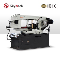 Scie à ruban hydraulique manuelle compacte BS460G avec étau manuel et système de refroidissement pour la découpe de métaux légers à moyens