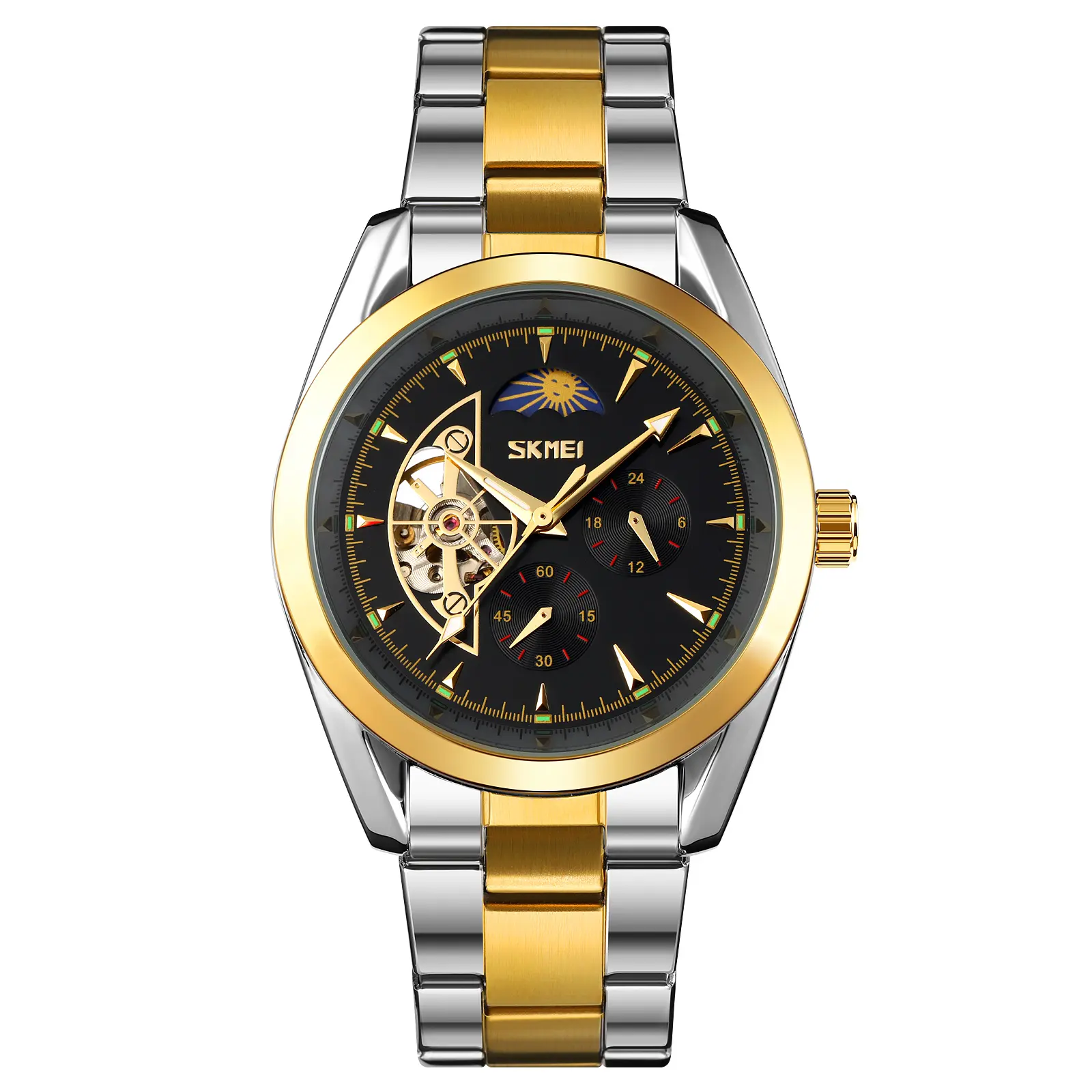 Best Selling Watches Skmei 9237 Custom Logo Men Stainless Steel Watch Automatic Luxury Mechanical Watch