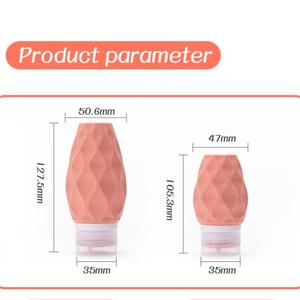 TSA Wavy-shaped Squeezable Silicone Travel <b>Bottles</b> Set Leak Proof 90ml 60ml Refillable Toiletries Containers for Shampoo Lotion - Product Image 4