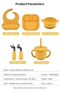 Couvercle carré en silicone de qualité alimentaire résistant à la chaleur, antidérapant, compartiment de voyage portable, accessoires et fournitures pour nourrissons - Product Image 2