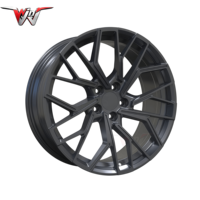 Jantes en alliage forgé 17 18 19 20 21 pouces 5x112 Noir brillant Jantes en alliage d'aluminium pour voiture de tourisme Audi RS5 RS7 RS6 R8