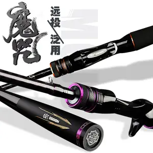 Carbon fishing rod spinning casting 1.98m2.13m2.28m L M ML MH 2section baitcasting Rock ultra light fishing rod Tackle