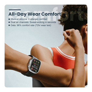 Dây đeo đồng hồ cho Apple Watch 44mm 45mm 46mm 49mm đảo ngược Silicone từ ban nhạc hai mặt bằng sáng chế tuyến tính lỗ dây đeo cổ tay - Product Image 6