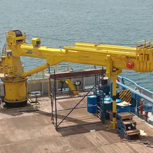 3t30m Electric Hydraulic Telescopic Boom Marine Deck Crane