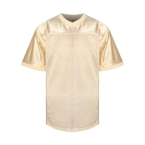 เสื้อฟุตบอลฮิปฮอปสไตล์สปอร์ตขายส่ง ทรงโอเวอร์ไซส์ สตรีทแวร์สำหรับผู้ชายและผู้หญิง ผลิตจากโพลีเอสเตอร์ 100% ระบายอากาศได้ดี - Product Image 1