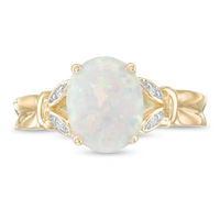 Bague de fiançailles en argent sterling 925 plaqué or rose avec opale ovale blanche, topaze rose taille marquise et zircon cubique