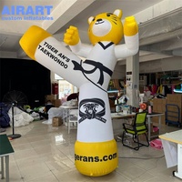 Logo d'impression Publicité Sports Tigre gonflable Taekwondo, tigre gonflable Karaté Mascotte Ballon