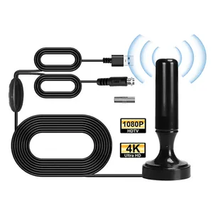 UHF VHF Ăng-ten kỹ thuật số TV ngoài trời tăng cao HDTV Antena mạnh singal tầm xa trong nhà trên không 360 độ xoay TV Antenna