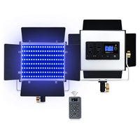 W480 RGB LED Video Panel Light CRI95 + LED RGB Studio Fill Light 32W Bio-colour batterie alimentée Portable Studio Fill Light