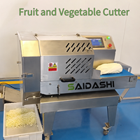SAIDASHI Commerciële Bladgroente Snijmachine 1000-2500kg/u Transportband Kool Sla Selderij Prei Snijmachine