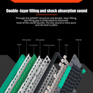 75% có dây cơ khí chơi game Bàn phím Bạc im lặng chuyển đổi LED trắng backlit 87 Phím Nhỏ Gọn TKL bàn phím cho Windows máy tính Xách Tay PC - Product Image 3