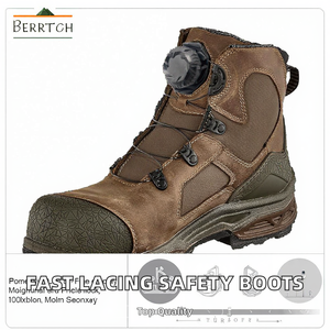 블랙 고품질 플라스틱 빠른 끈 조임 시스템 스포츠 안전 부츠 회전 버튼 끈 - Product Image 2