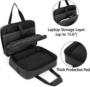 Sac de transport portable pour imprimante professionnelle avec logo personnalisé, fabriqué en usine BSCI, sac à main imperméable pour ordinateur portable pour hommes - Product Image 3