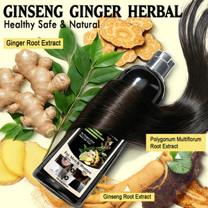 Shampooing Naturel Noir en Gros pour Couvrir <span class=keywords><strong>les</strong></span> Cheveux Gris et Blancs, Teinture Magique pour Cheveux, Shampooing Colorant, Marque Privée ODM - Product Image 2