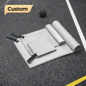 Serviette de sport LD Sports Gym Fitness, douce, avec poche zippée, pour banc de yoga, logo personnalisé magnétique, microfibre, anti-transpiration, sans sable, en daim - Product Image 1