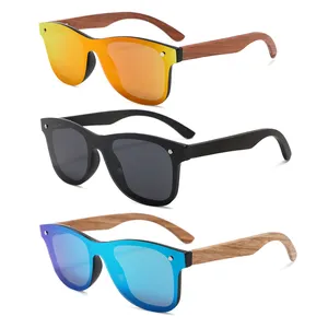 Gafas de Sol de madera Vintage de mano de obra, gafas de sol de madera de bambú polarizadas ecológicas para hombre y mujer 2023