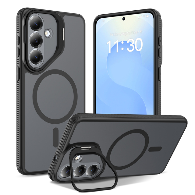Wholesale Magnetic Camera Stand Phone Case Kickstand Shockproof Matte Protective Cover for Samsung Galaxy S26 ultra