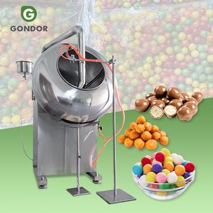Lab 150kg By-1000 Cashew Nut Peanut Candied Tablet Tilting Film Sugar Coating <b>Copper</b> <b>Pan</b> Machine for Candy - Product Image 1