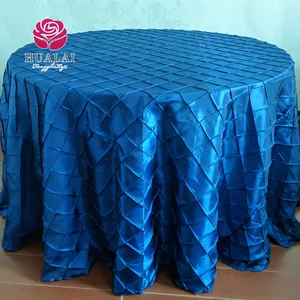 royal blue blush pink champagne ivory rectangle pintuck taffeta wedding round table cloth tablecloths
