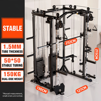 Nouvelle Station de Musculation Multifonctionnelle Robuste et Polyvalente : Cage de Squat et Équipement de Fitness Professionnel – Vente Flash