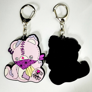 Tùy chỉnh 2D 3D mềm PVC <span class=keywords><strong>Keychain</strong></span> móc chìa khóa logo mềm cao su Keychains Silicone Keyring cao su Cá nhân hoá tùy chỉnh móc chìa khóa - Product Image 6